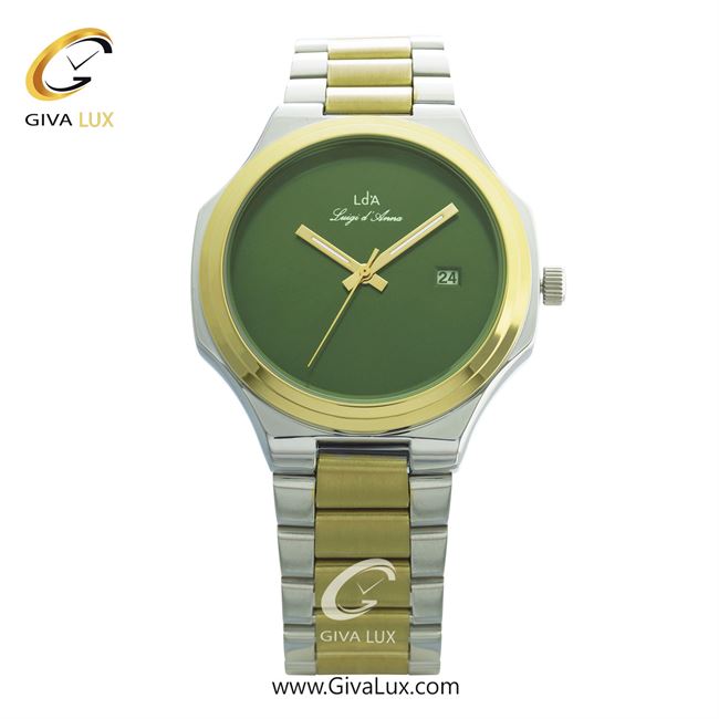 ساعت مچی اورجینال مردانه LdA نقره ای-طلایی | طلایی-نقره ای| سبز| کد رفرنس 2421